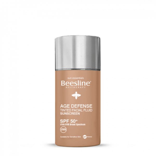 BEESLINE AGE DEFENSE SUNSCREEN MEDIUM TINTED FLUID SPF 50+ 40ML