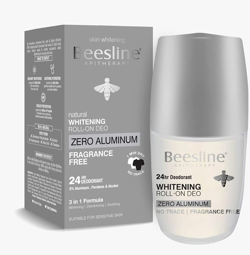 [D0186] BEESLINE DEO.ZERO ALUMINUM FRAGRANCE FREE WHITENING 48H ROLL ON 70M
