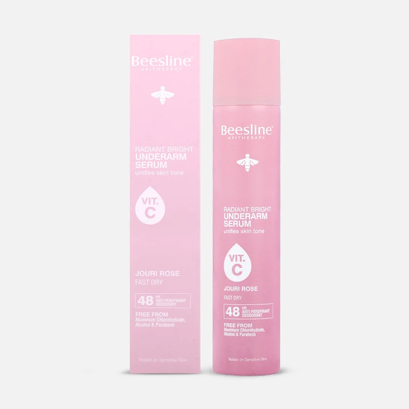 [D0204] BEESLINE RADIANT BRIGHT UNDERARM SERUM VIT-C JOURI ROSE 150M