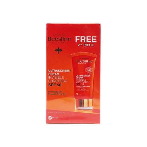 [D0207] BEESLINE ULTRA SCREEN SPF(50)CR.INVISIBLE 60M(1+1) OFFER