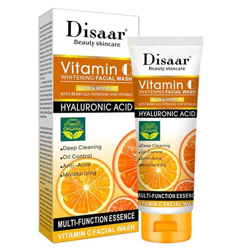 DISAAR WHITENING FACIAL WASH VIT-C & HYALURONIC 100ML