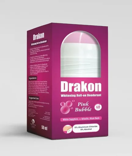 [D0487] DRAKON DEO.WHITENING ROLL ON PINK BUBBLE 50M