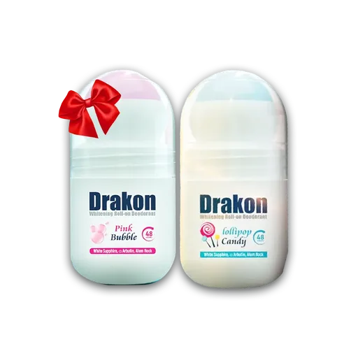 [D0489] DRAKON DEO.WHITENING(LOLLIPOP CANDY+PINK BUBBLE)ROLL ON 50M OFFER