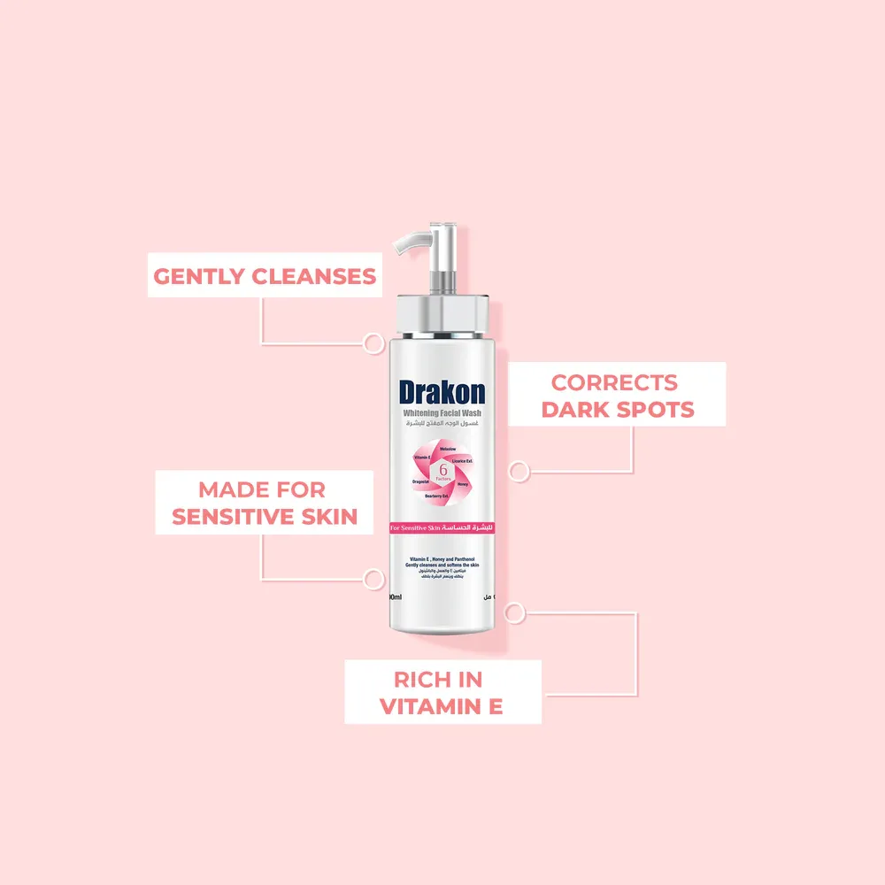 DRAKON FACIAL WASH FOR SENSITIVE SKIN PUMP 200ML
