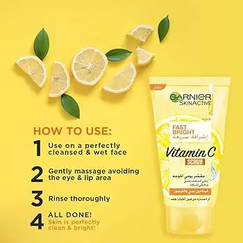 [D0569] GARNIER FAST BRIGHT VITAMIN C SCRUB 50 ML