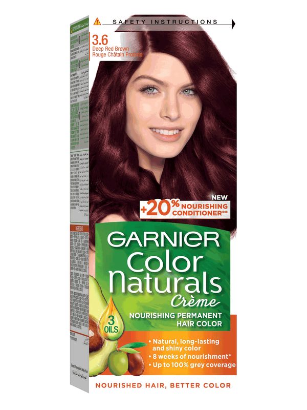 GARNIER HAIR COLOR CR /3.6(DEEP RED BROW)