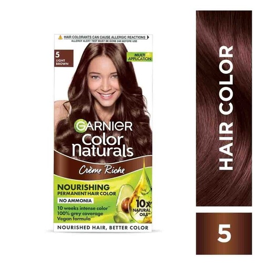 [D0592] GARNIER HAIR COLOR NATURALS CR/5( LIGHT BROWN)