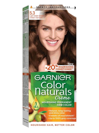 [D0596] GARNIER HR COLOR NATURALS CR /5.3(LIGHT GOLD BROWN)