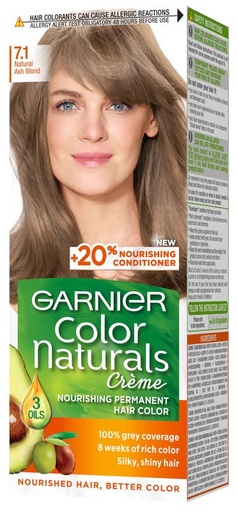 [D0600] GARNIER HR COLOR NATURALS CR /7.1(ASH BLONDE)