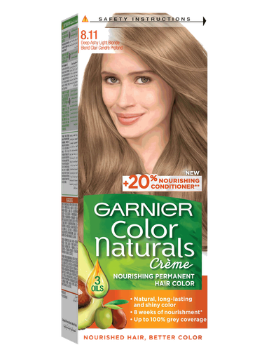 [D0603] GARNIER HR COLOR NATURALS CR /8.11 (DEEB ASHLY LIGHT BLONDE)