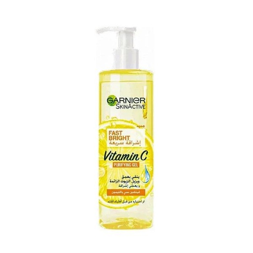 [D0611] GARNIER SKIN ACTIVE FAST BRIGHT VITAMIN C PURIFYING GEL WASH 400 ML