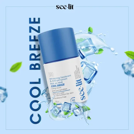 [D0904] SEE-LIT WHITENING DEO.ROLL ON (COOL BREEZE) 50M 2X(OFFER)