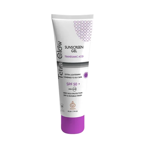 [D1108] TETRA GLOW SUNSCREEN GEL (SPF50+) EXTRA LIGHTENING 50G