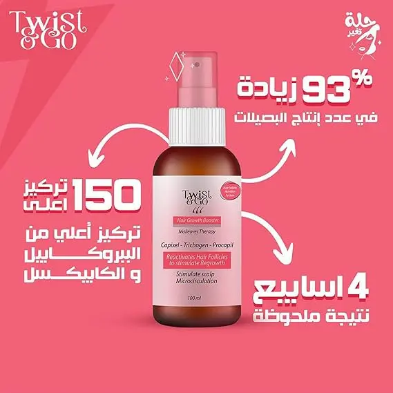 [D1168] تويست اند جو لوشن كثافه ضد تساقط الشعر 100مل 