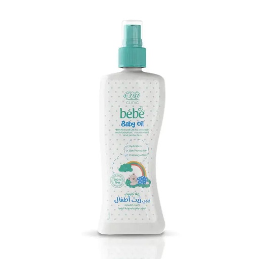 [D2024] ايفا كلينيك بيبي زيت للاطفال بالزيوت الطبيعية لترطيب وتغذية وحماية البشرة 200 مل