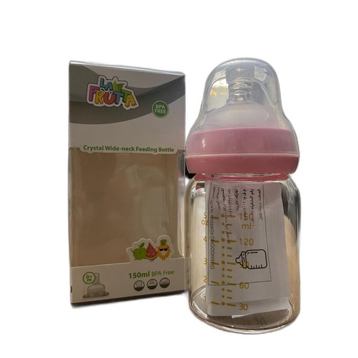[D5384] لافروتا ببرونة بلاستيك رقبة عريضة(0شهر) 150مل