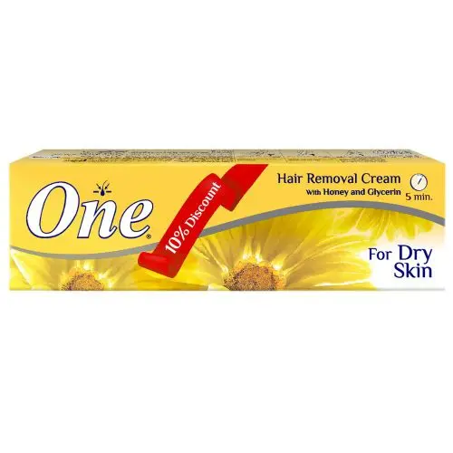 [D6586] ون كريم ازالة الشعر للبشرة الجافه بالعسل (اصفر) 140جم(خصم 10%)