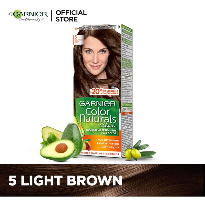 GARNIER HAIR COLOR NATURALS CR/5(Light Brown)15% OFFER